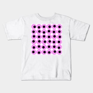 Liquorice, black and pink, white background Kids T-Shirt